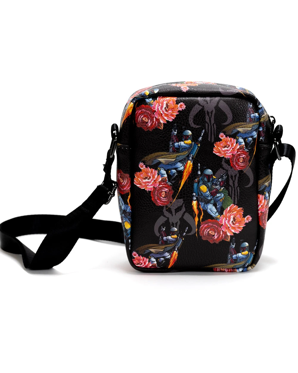 Outlet ๐ฅ Buckle Down Star Wars Boba Fett Floral Parks Crossbody Bag ๐ - Image 2
