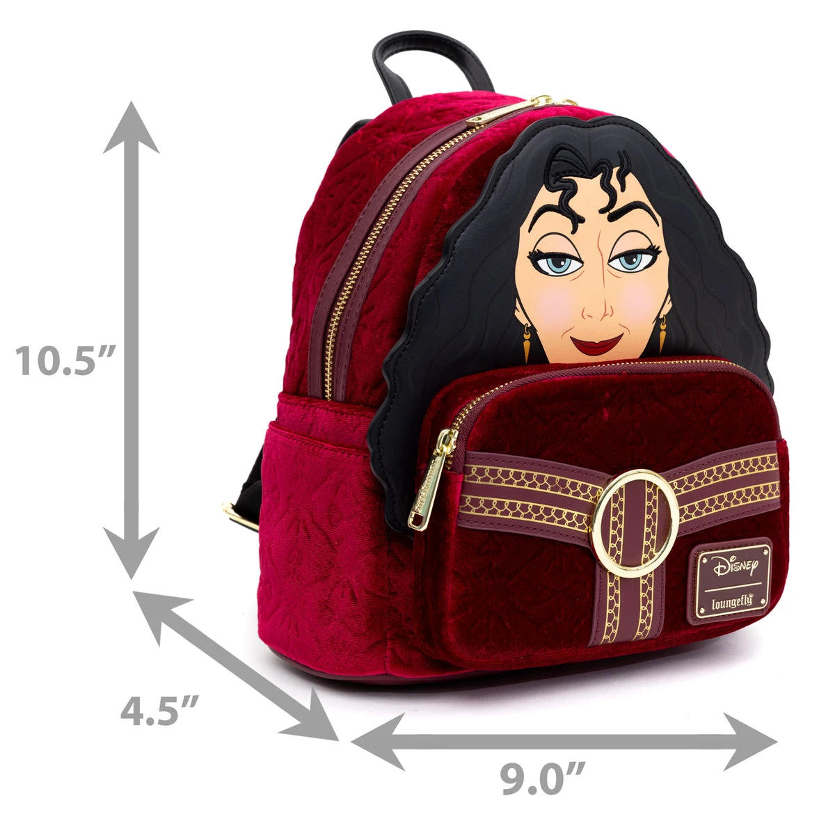 Wholesale ๐ Loungefly - Disney Villains Tangled ๐ฉ Mother Gothel Cosplay Mini ๐ Backpack ๐ - Image 8