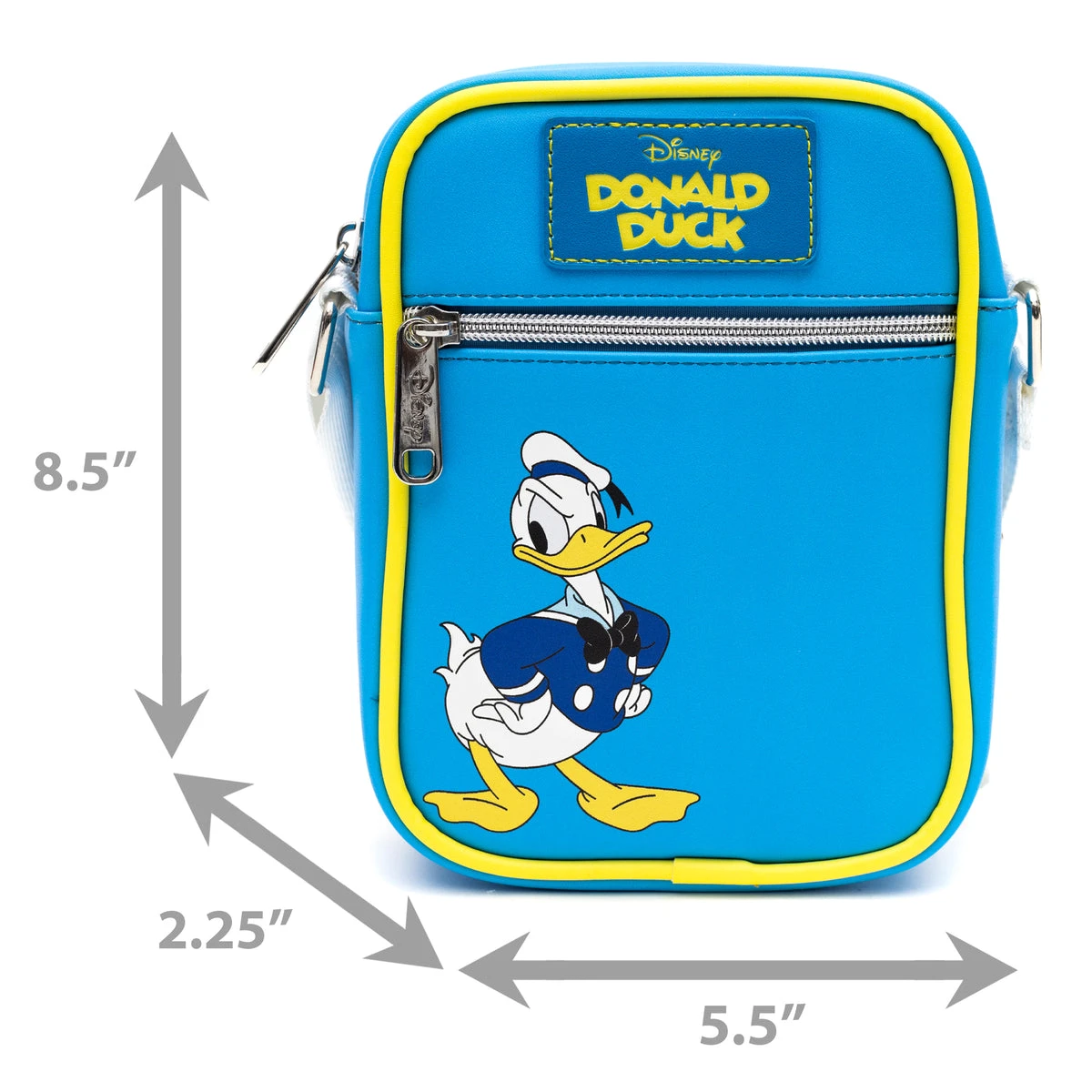 Best reviews of โค๏ธ Buckle Down Disney Classic Donald Deluxe Crossbody Bag & ID/Coin Keychain ๐ - Image 4