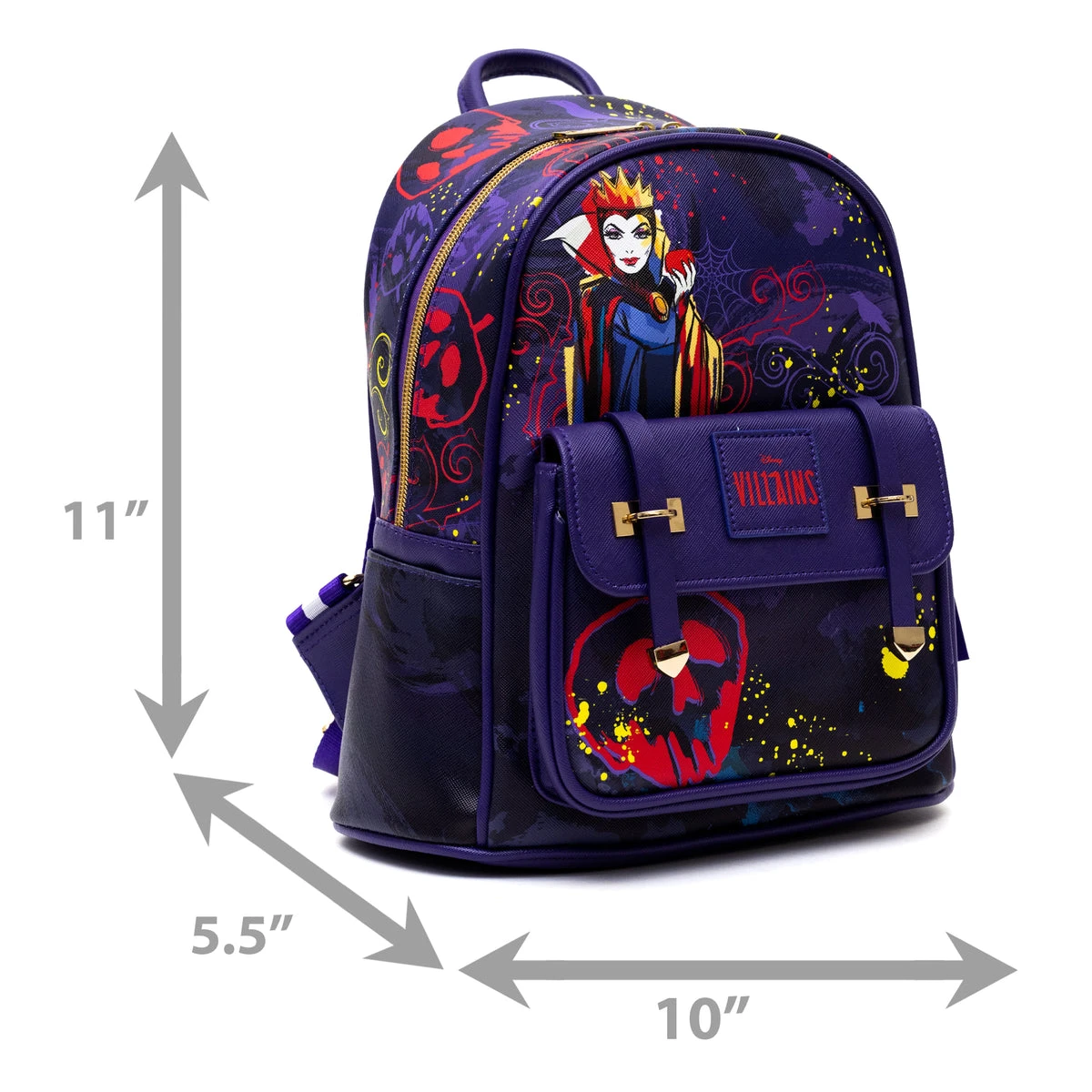 New π WondaPOP - Disney Mini π Backpack Villain Evil Queen Black Light π - Image 4