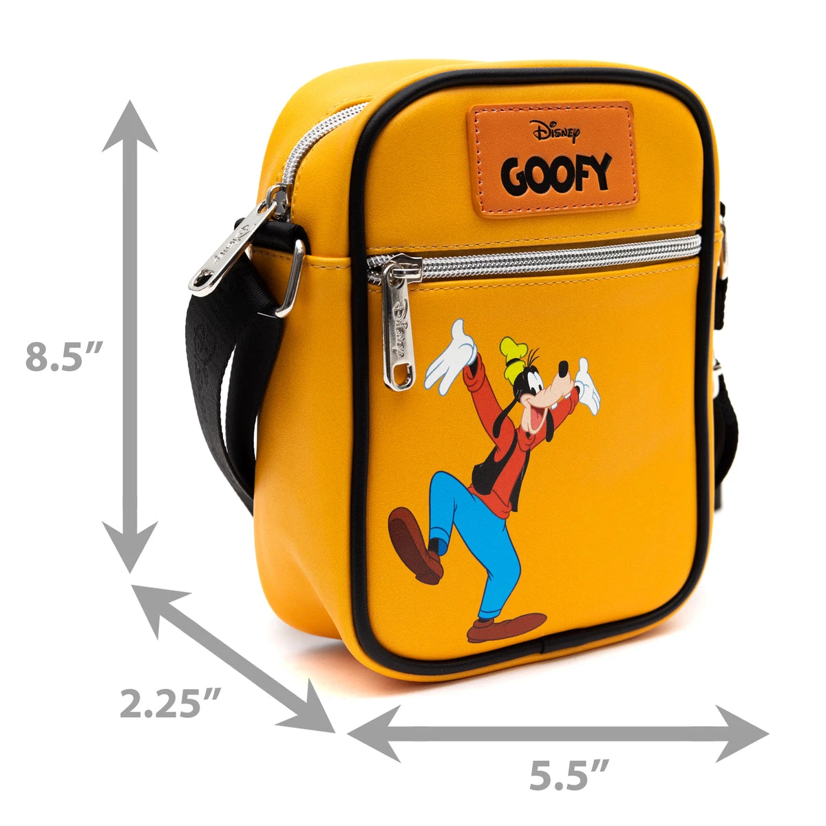Best Pirce ⌛ Buckle Down Disney Classic Goofy Deluxe Crossbody Bag & ID/Coin Keychain 😍 - Image 5