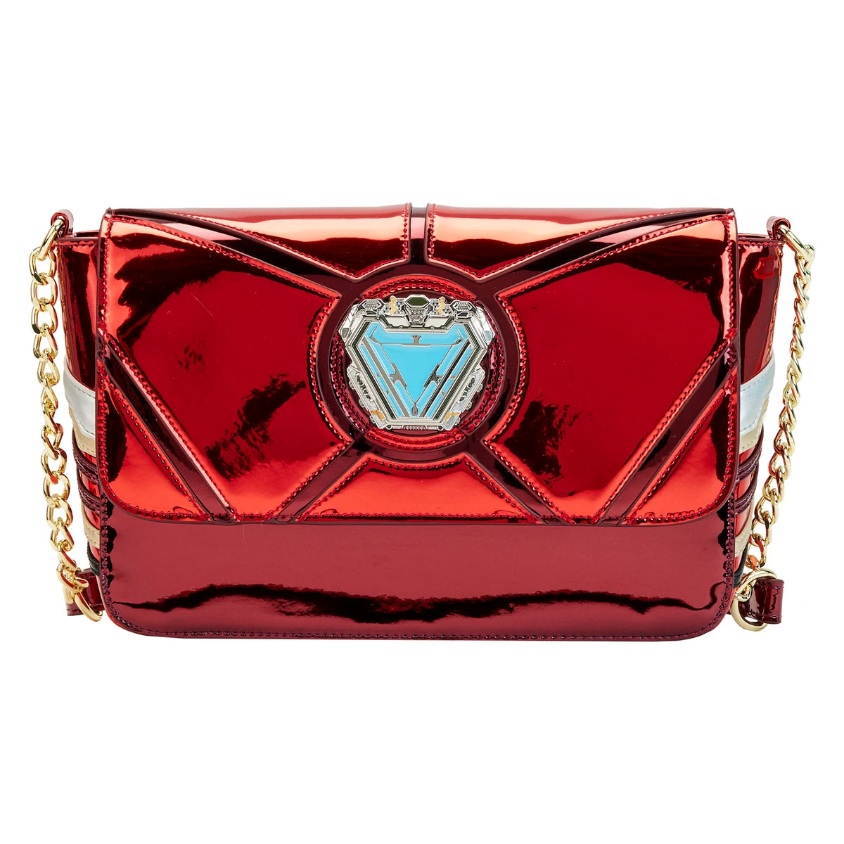 Budget โ Loungefly - Marvel Iron Man 15th Anniversary Cosplay Crossbody Bag *PREORDER* ๐