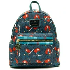 New ⭐ Loungefly - Disney Pixar Brave Merida AOP Mini 🎒 Backpack 👍