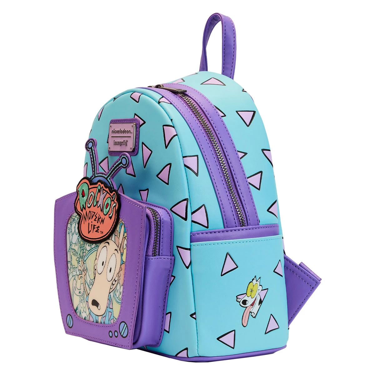 Top 10 ๐ Loungefly - Rocko's Modern Life Lenticular TV Mini ๐ Backpack *PREORDER* โจ - Image 3