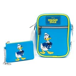 Best reviews of ❤️ Buckle Down Disney Classic Donald Deluxe Crossbody Bag & ID/Coin Keychain 👏