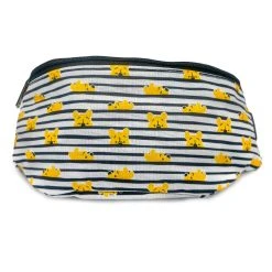 Outlet ๐ Buckle-Down Fanny Pack - Winnie The Pooh Peeking Stripes White Black โจ