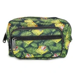 New ๐ฏ Buckle-Down Fanny Pack - Primitive SpongeBob Pose Palm Leaves Black Green โญ